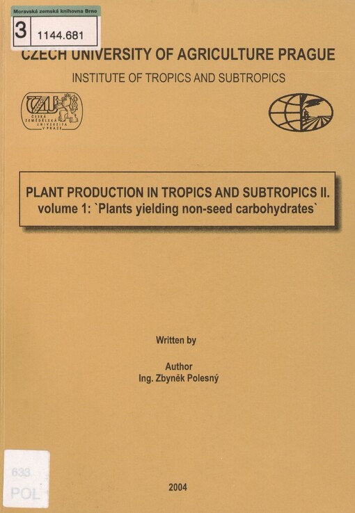 Plant production in tropics and subtropics II
