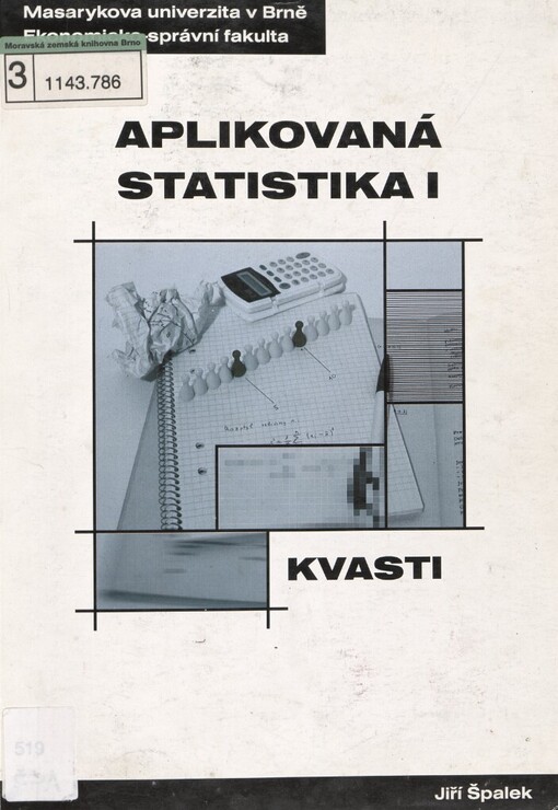 Aplikovaná statistika: distanční studijní opora