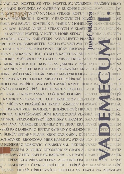 Vademecum I: výtvarnou kulturou českých zemí do konce období renesance