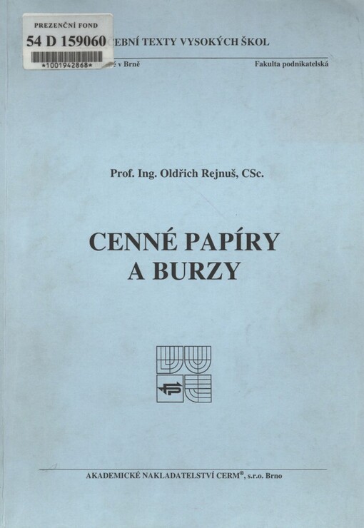 Cenné papíry a burzy