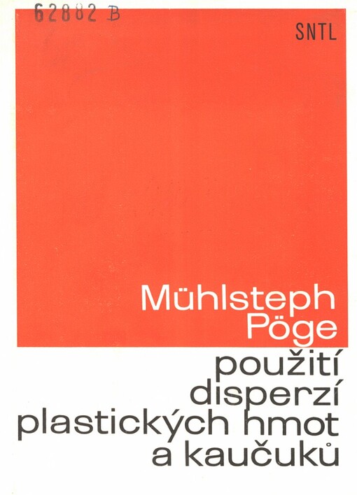 Použití disperzí, plastických hmot a kaučuků