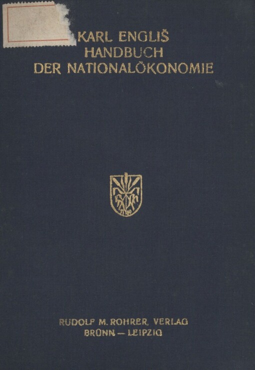 Handbuch der Nationalökonomie