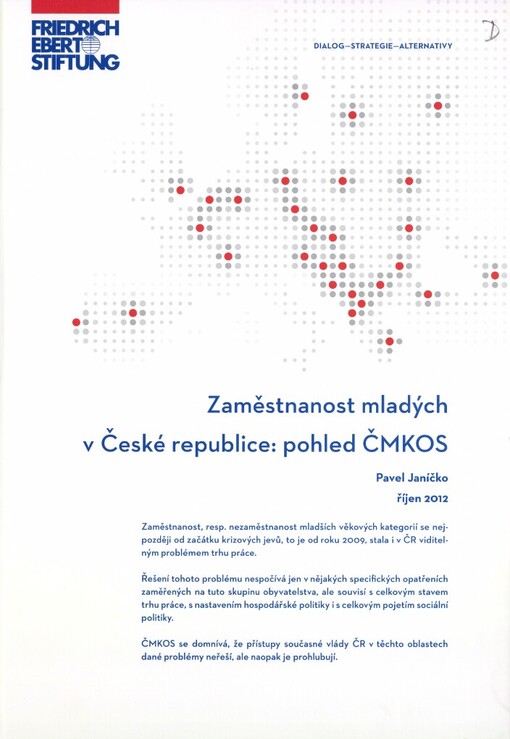 Zaměstnanost mladých v České republice: pohled ČMKOS