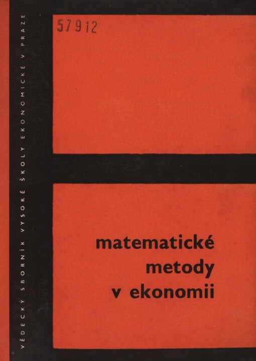 Matematické metody v ekonomii: vysokoškolská učebnice