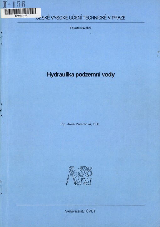 Hydraulika podzemní vody