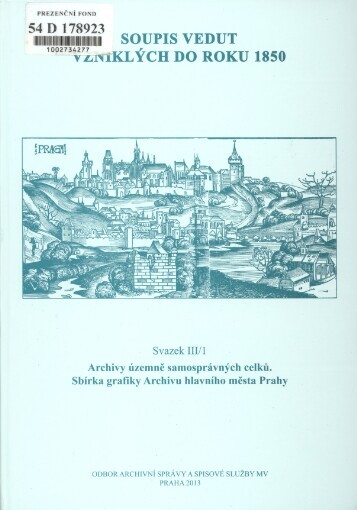 Soupis vedut vzniklých do roku 1850