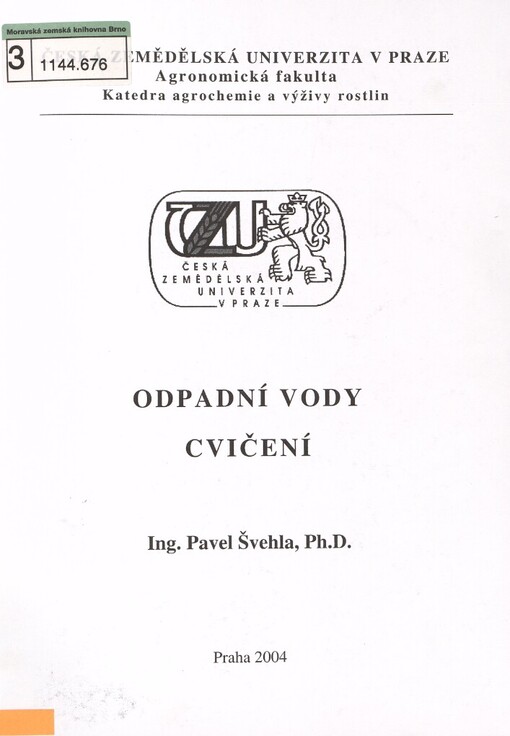 Odpadní vody: cvičení