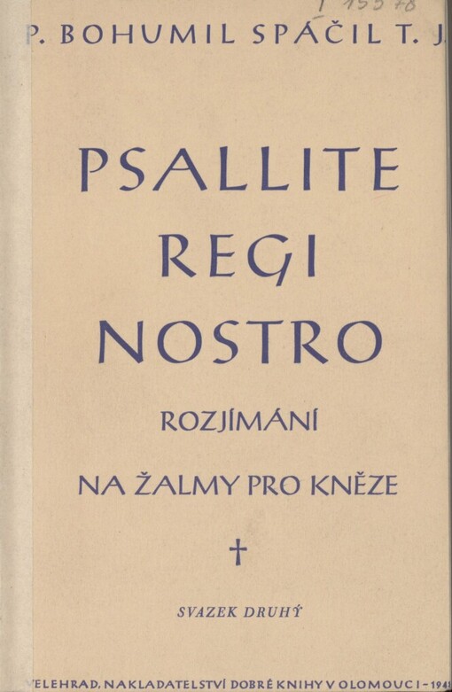 Psallite regi nostro :rozjímání na žalmy pro kněze.Svazek druhý,Žalm 51-100