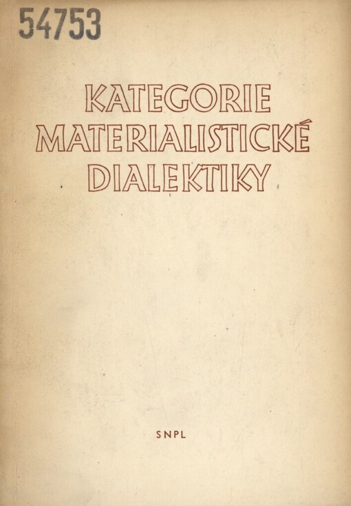 Kategorie materialistické dialektiky 