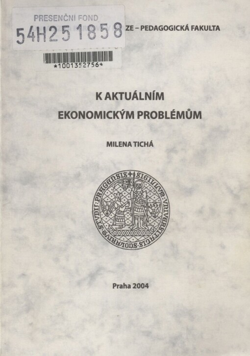 K aktuálním ekonomickým problémům