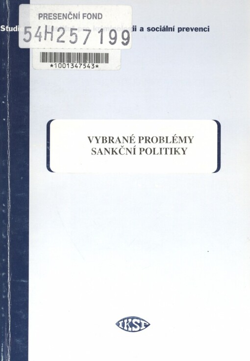 Vybrané problémy sankční politiky