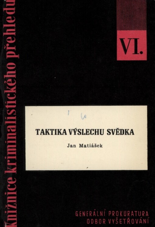 Taktika výslechu svědka