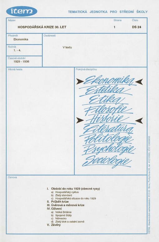 Hospodářská krize 30. let