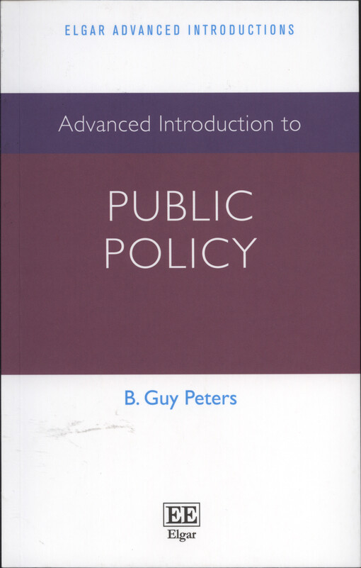 Advanced introduction to public policy