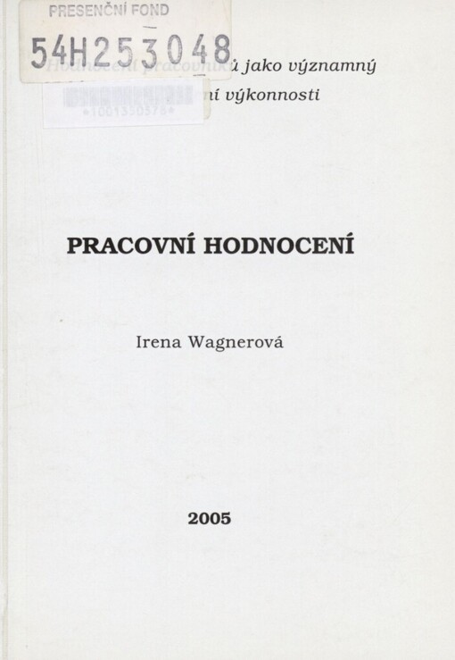 Pracovní hodnocení