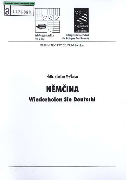 Němčina: wiederholen Sie Deutsch!