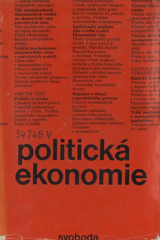 Politická ekonomie :populární učebnice