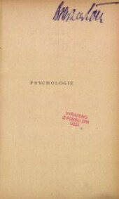 Psychologie :(studium chování)