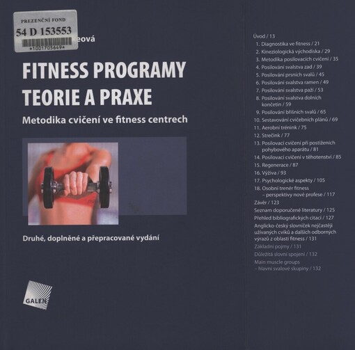 Fitness programy - teorie a praxe: metodika cvičení ve fitness centrech