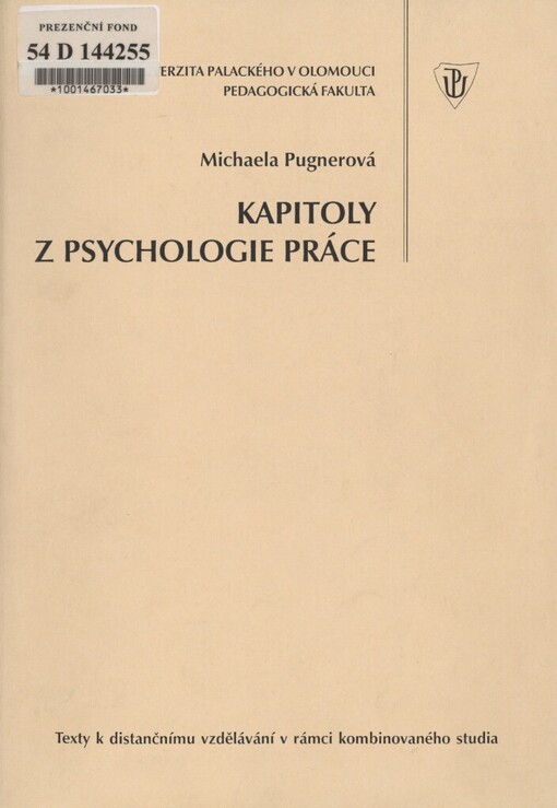 Kapitoly z psychologie práce