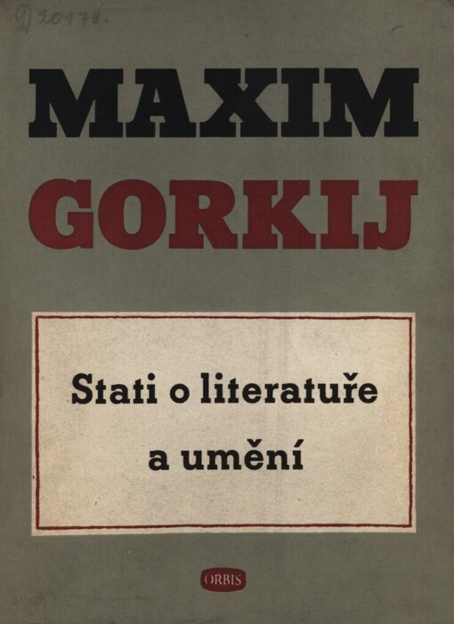 Stati o literatuře a umění
