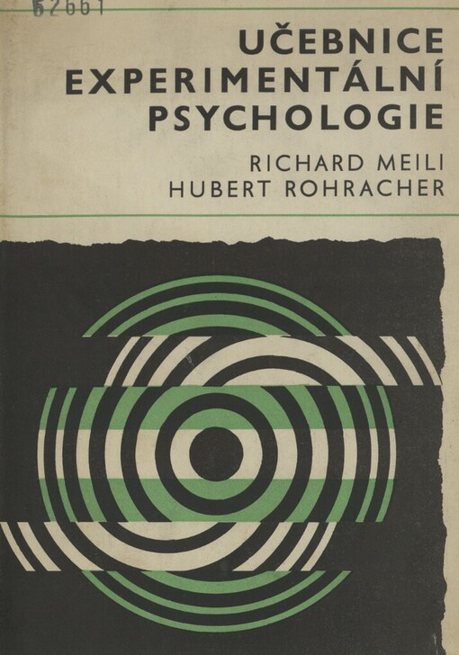 Učebnice experimentální psychologie :příručka pro studium psychologie na filosofických fakultách universit