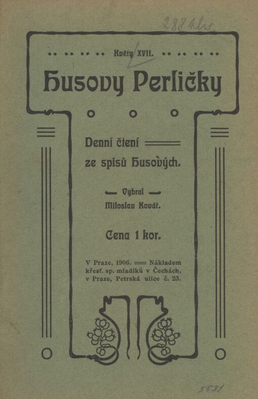 Husovy perličky :denní čtení ze spisů Husových