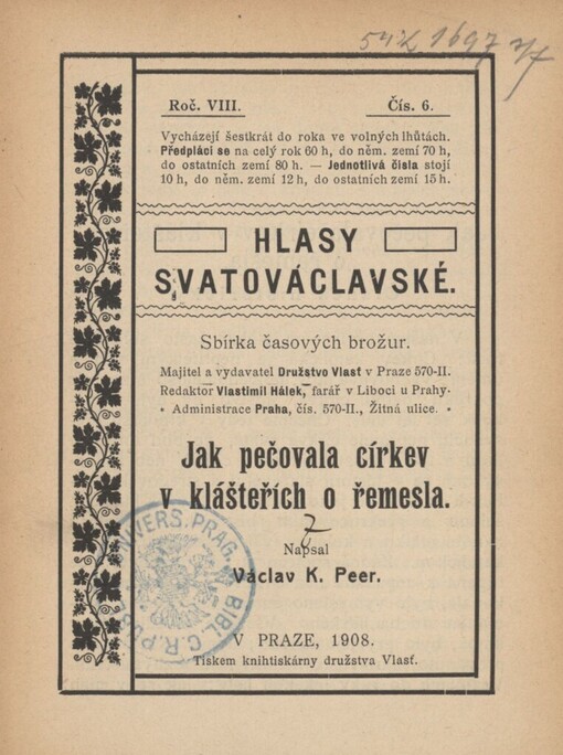 Jak pečovala církev v klášteřích o řemesla