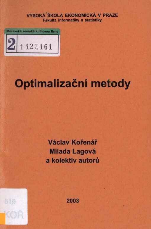 Optimalizační metody
