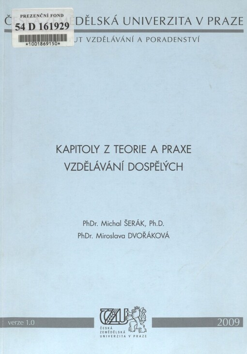 Kapitoly z teorie a praxe vzdělávání dospělých