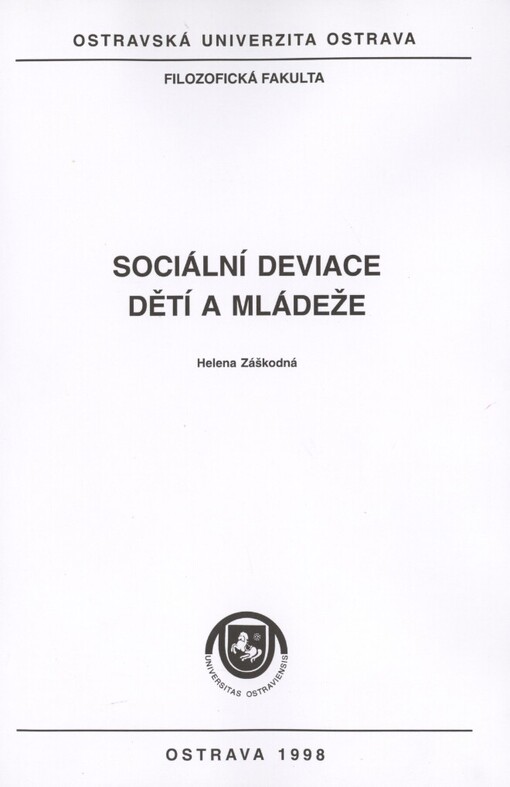 Sociální deviace dětí a mládeže