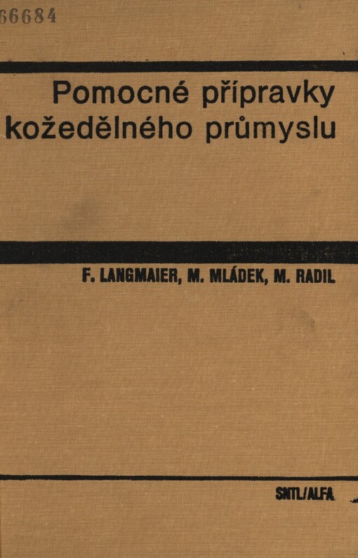 Pomocné přípravky kožedělného průmyslu: vysokoškolská příručka