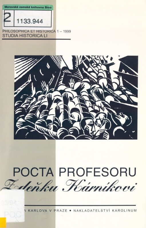 Pocta profesoru Zdeňku Kárníkovi: sborník příspěvků k jubilantovým sedmdesátinám