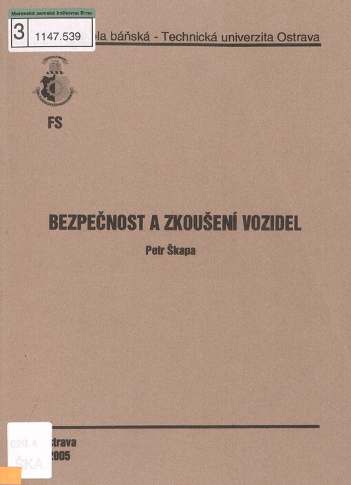 Bezpečnost a zkoušení vozidel