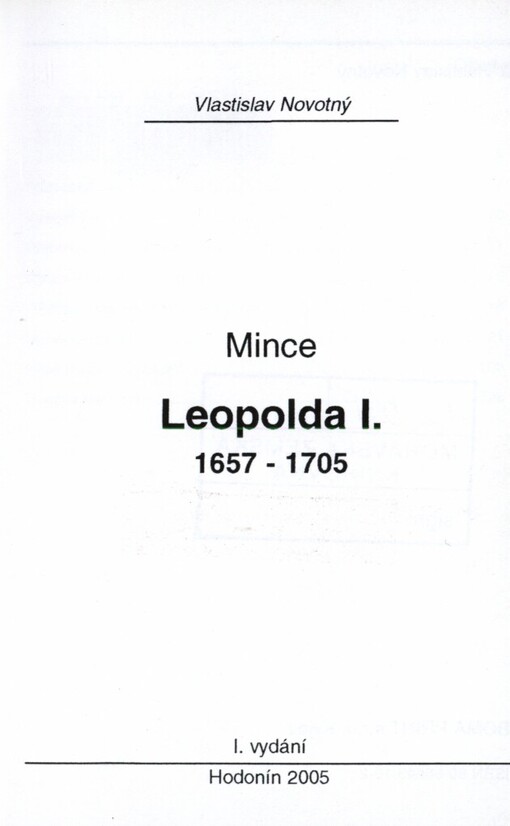 Mince Leopolda I. 1657-1705