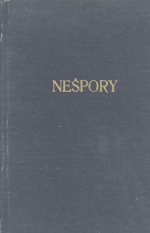 Večerní chvály (nešpory) pro všechny dny v liturgickém roce s vlastními texty pro svátky svatých řádu kazatelů