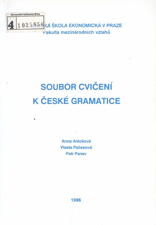 Soubor cvičení k české gramatice