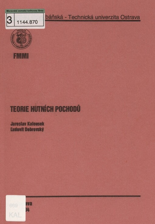 Teorie hutních pochodů