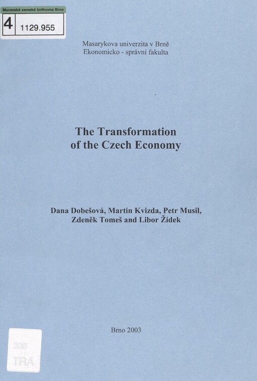 transformation of the Czech economy