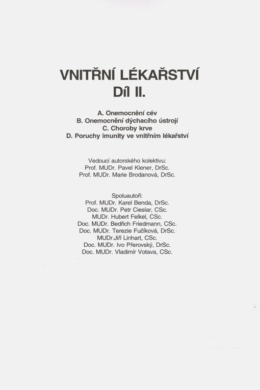 Vnitřní lékařství