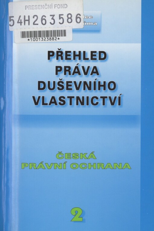 Přehled práva duševního vlastnictví