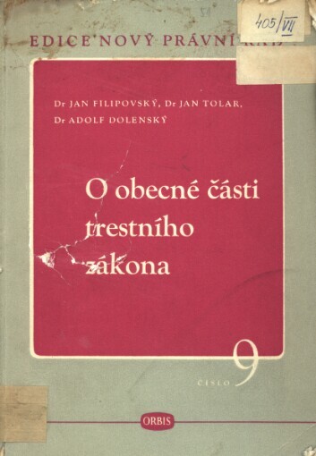 O obecné části trestního zákona