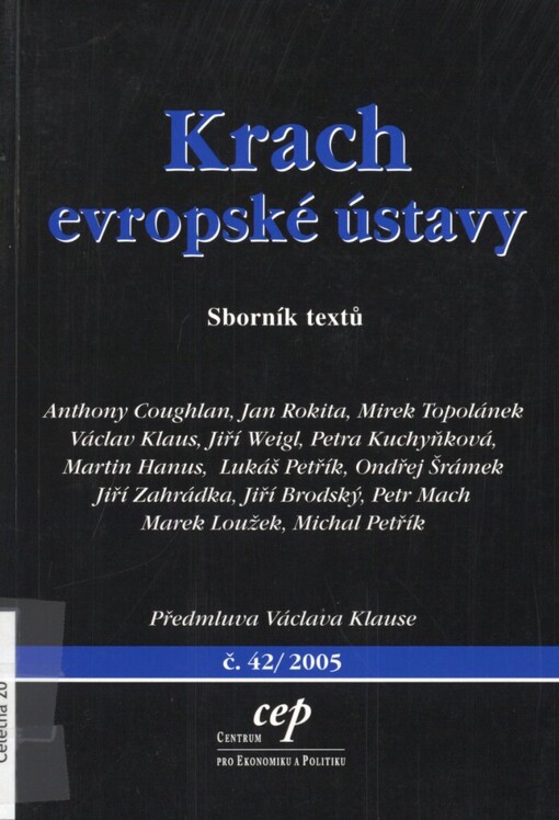 Krach evropské ústavy: sborník textů