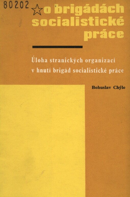 Úloha stranických organizací v hnutí brigád socialistické práce