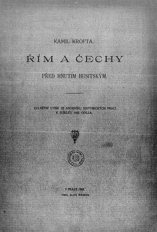 Řím a Čechy před hnutím husitským