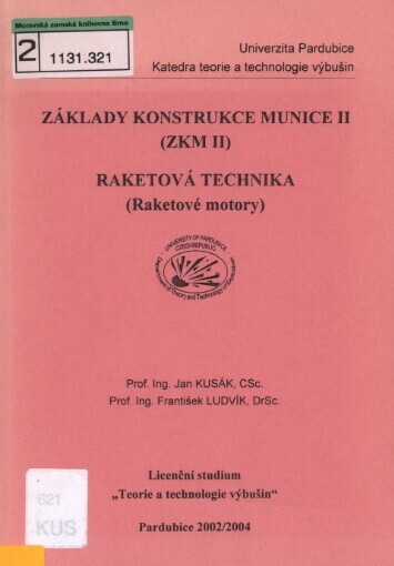 Základy konstrukce munice II :(ZKM II) : licenční studium 
