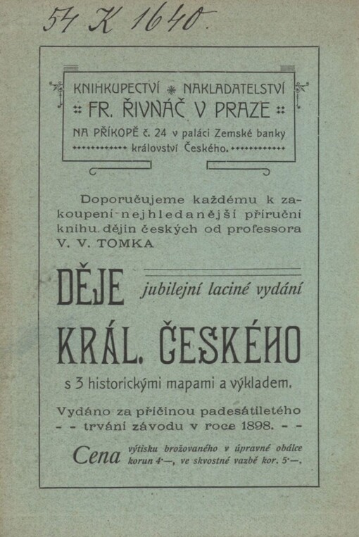 Úkoly a návod ku počítání z paměti: doplněk ku početnicím pro školy obecné, měšťanské i všeliké střední