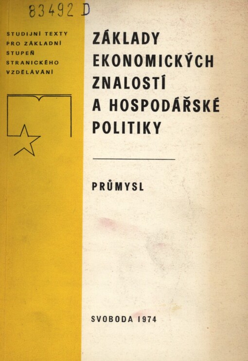 Základy ekonomických znalostí a hospodářské politiky
