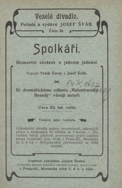 Spolkáři: momentní obrázek o jednom jednání