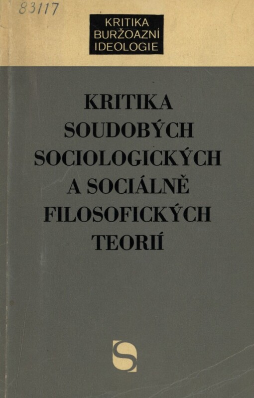 Kritika soudobých sociologických a sociálně filosofických teorií
